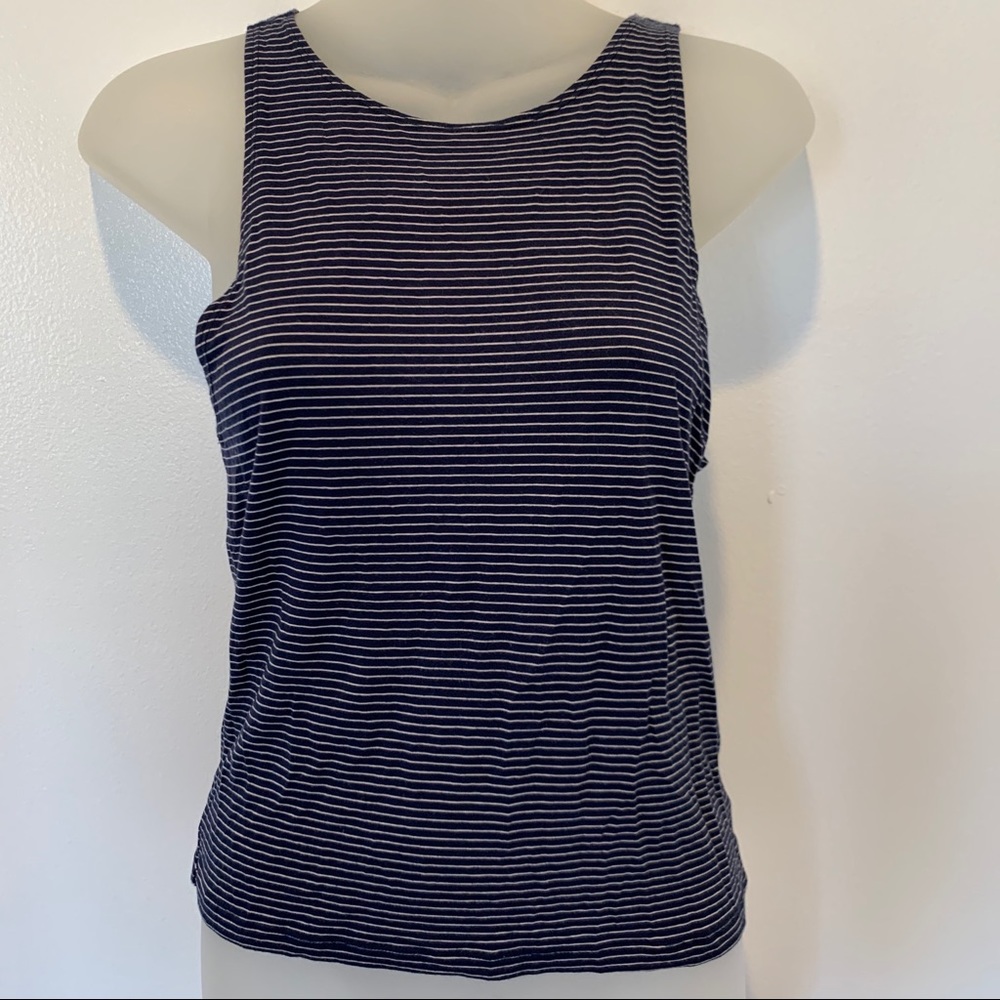 Striped racer back tank